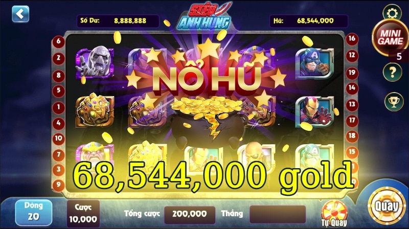 Nổ hũ là game ăn khách tại nhà cái Soxo66